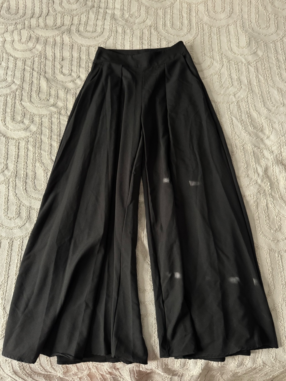 Wide-Leg Black Palazzo Pants